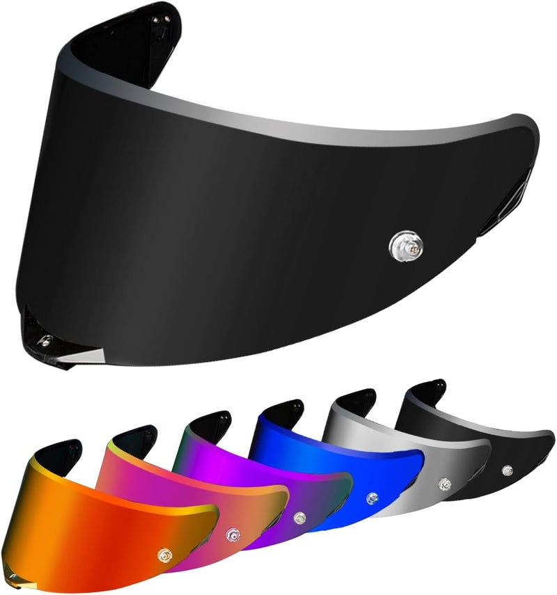 psler درع خوذة بيستا جي بي آر آر - استبدال درع وجه خوذة دراجة نارية لخوذة بيستا جي بي آر كورسا-ر بيستا جي بي آر آر ريس 3، أسود - Image 1